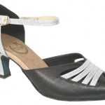 Diana Black silver 2.25″ Heel