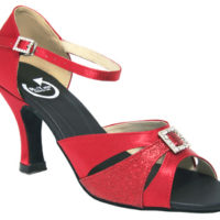ladies red dance shoes